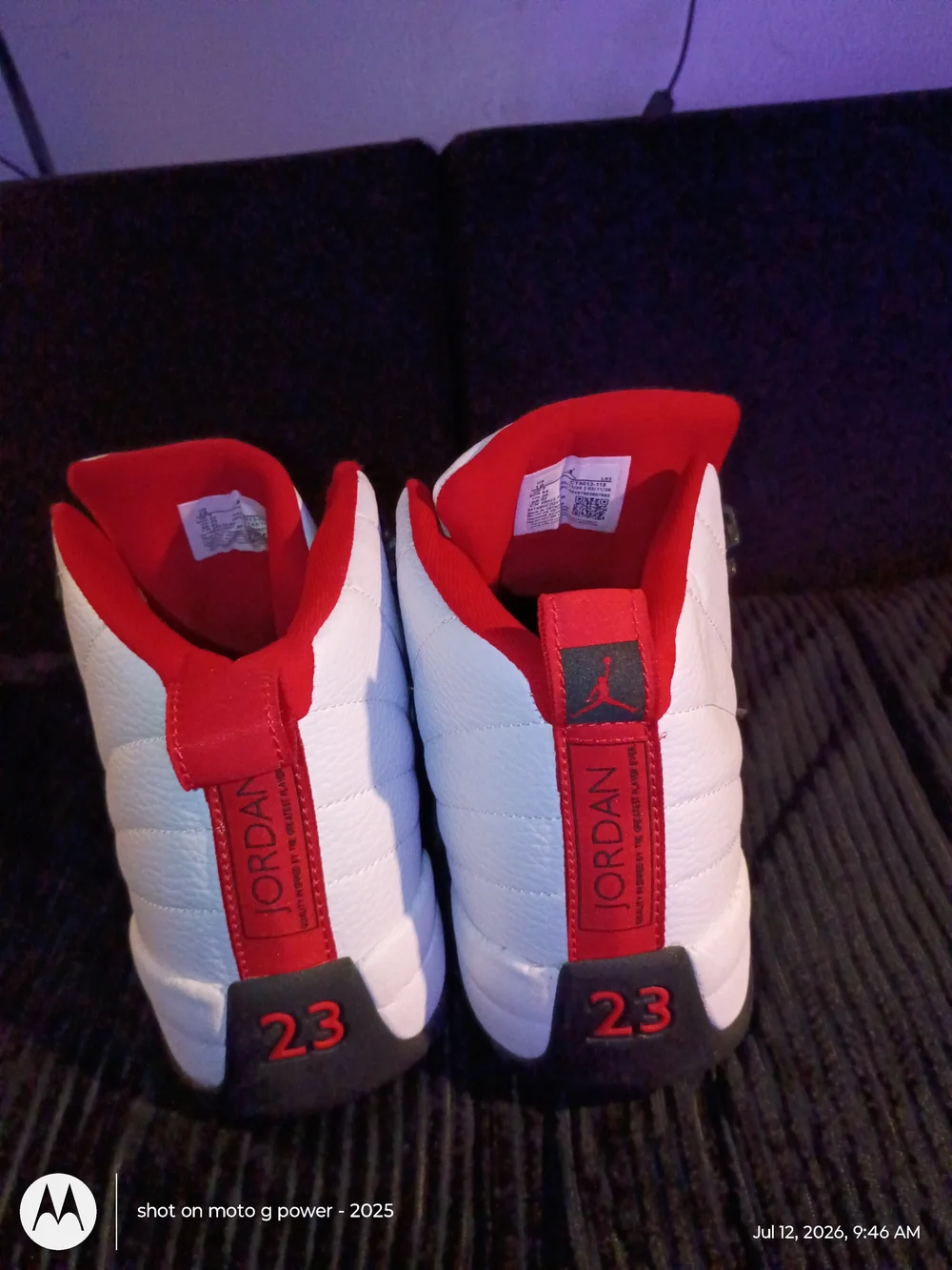 Air Jordan Retro Basketball Sneakers - White/Red